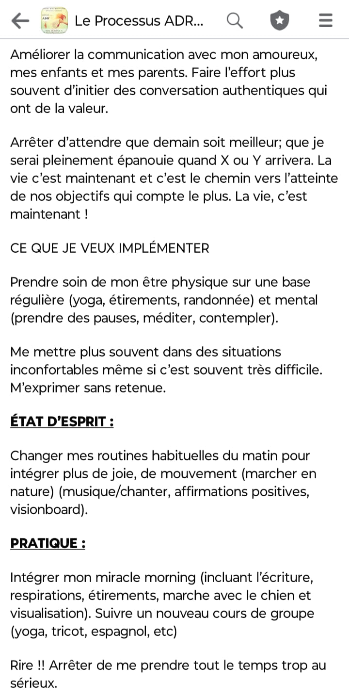 Le Processus ADR - L'art de recevoir